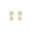 2.71ct Lab Diamond Earrings in 9K Yellow Gold - product image 1