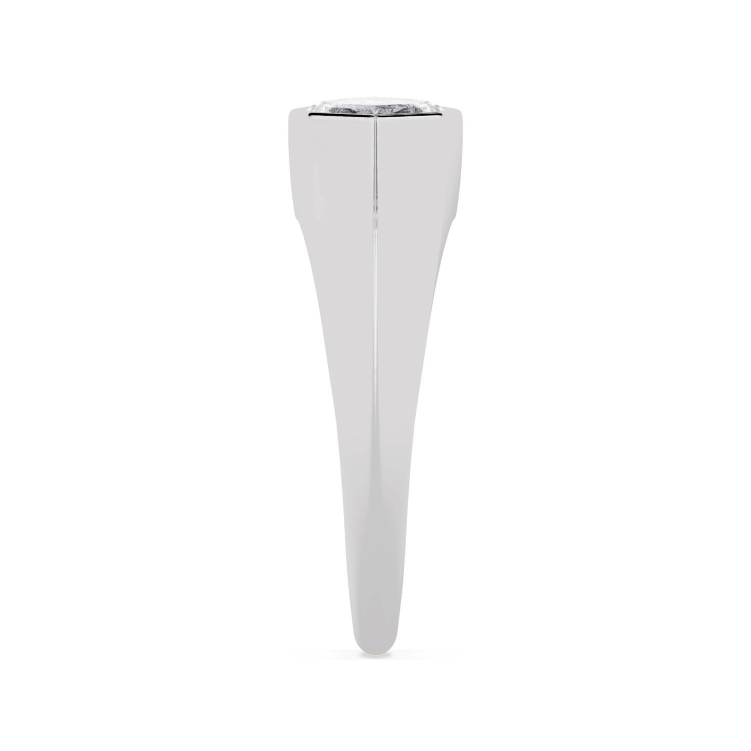 Noir Signet Ring - white gold product image 4
