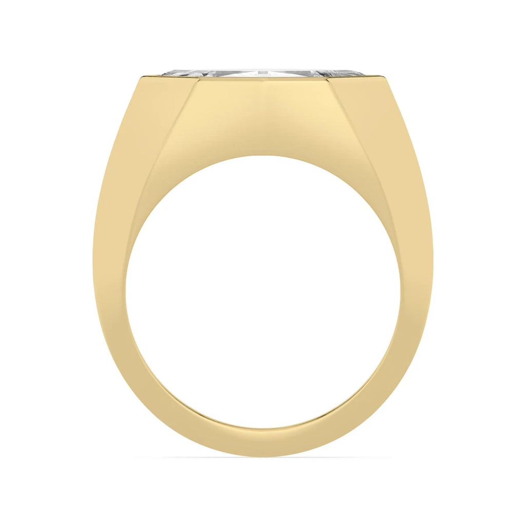 Noir Marquise Signet Ring - yellow gold - alternate side view - SJER00066SMQ-Y-3