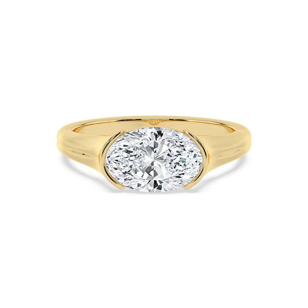 2.00ct Oval Lab Diamond Engagement Ring in 14ct Gold - product image 1