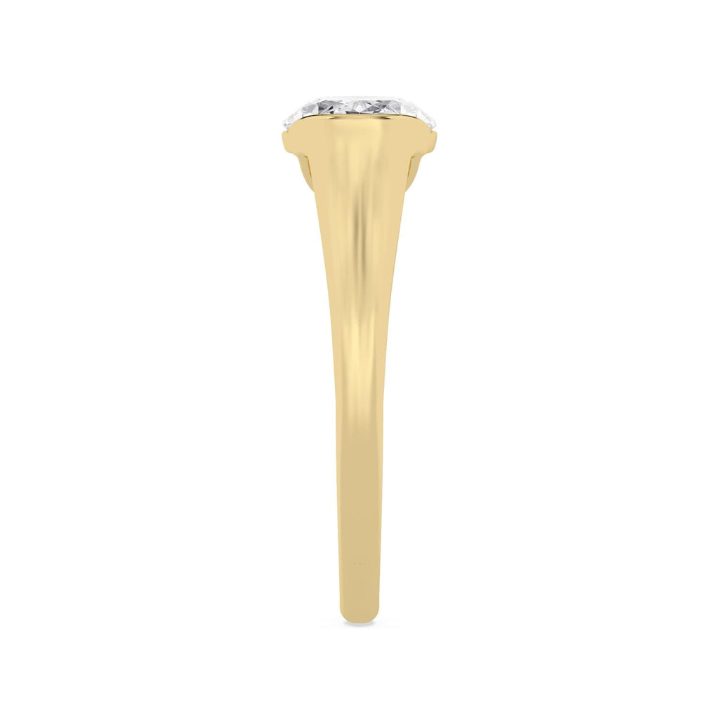 2.00ct Oval Lab Diamond Engagement Ring in 14ct Gold - yellow gold product image 4