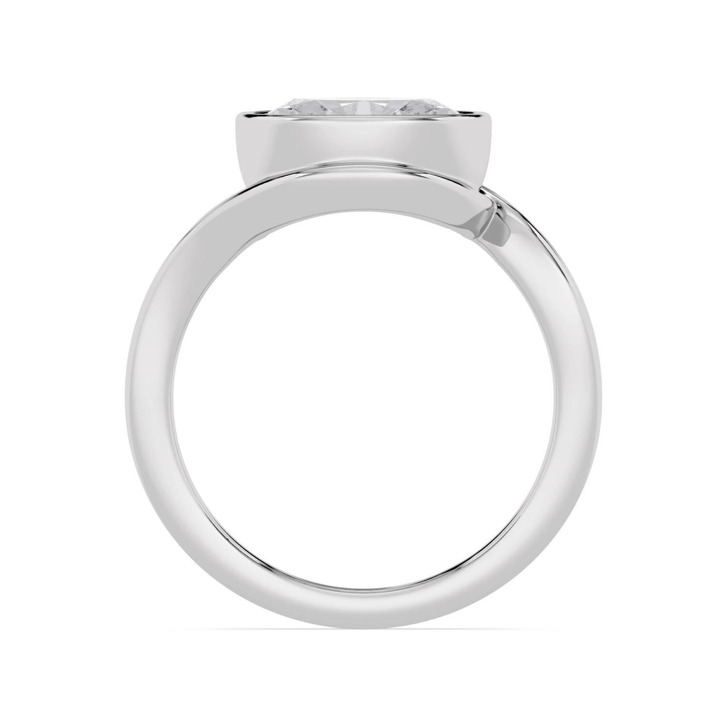 2.00ct Oval Lab Diamond Engagement Ring in 10ct Gold - white gold product image 4