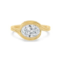 2.00ct Oval Lab Diamond Engagement Ring in 10ct Yellow Gold - image 1