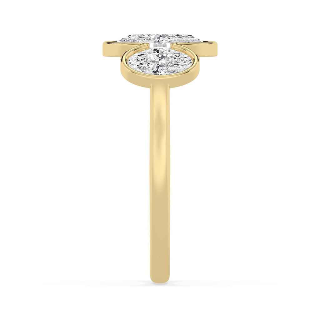 3.57ct Oval Lab Diamond Engagement Ring in 10ct Gold - yellow gold product image 5