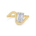 2.00ct Emerald Lab Diamond Engagement Ring in Yellow Gold - product image 1