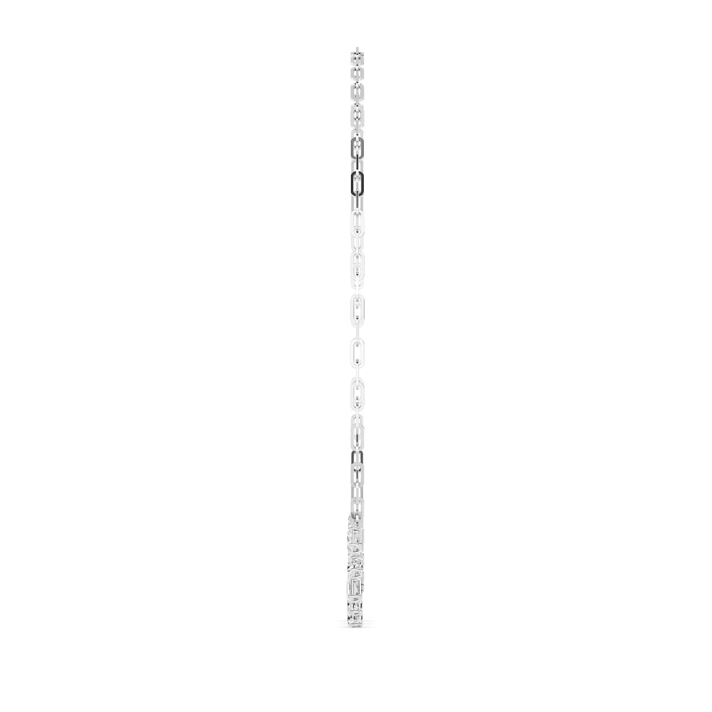 Bianca Necklace - white gold - side/angle view