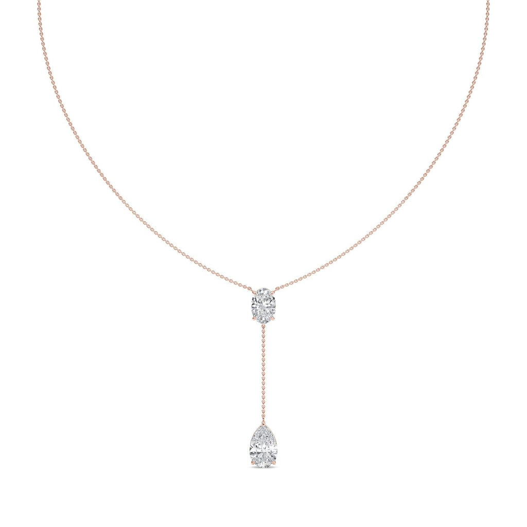 5.10ct Lab Diamond Tennis Necklace in 9ct Gold - rose gold product image 1