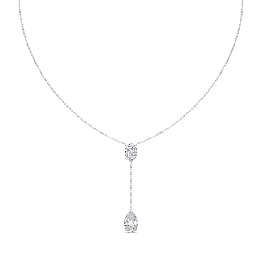 5.10ct Lab Diamond Tennis Necklace in 9ct Gold - white gold product image 1