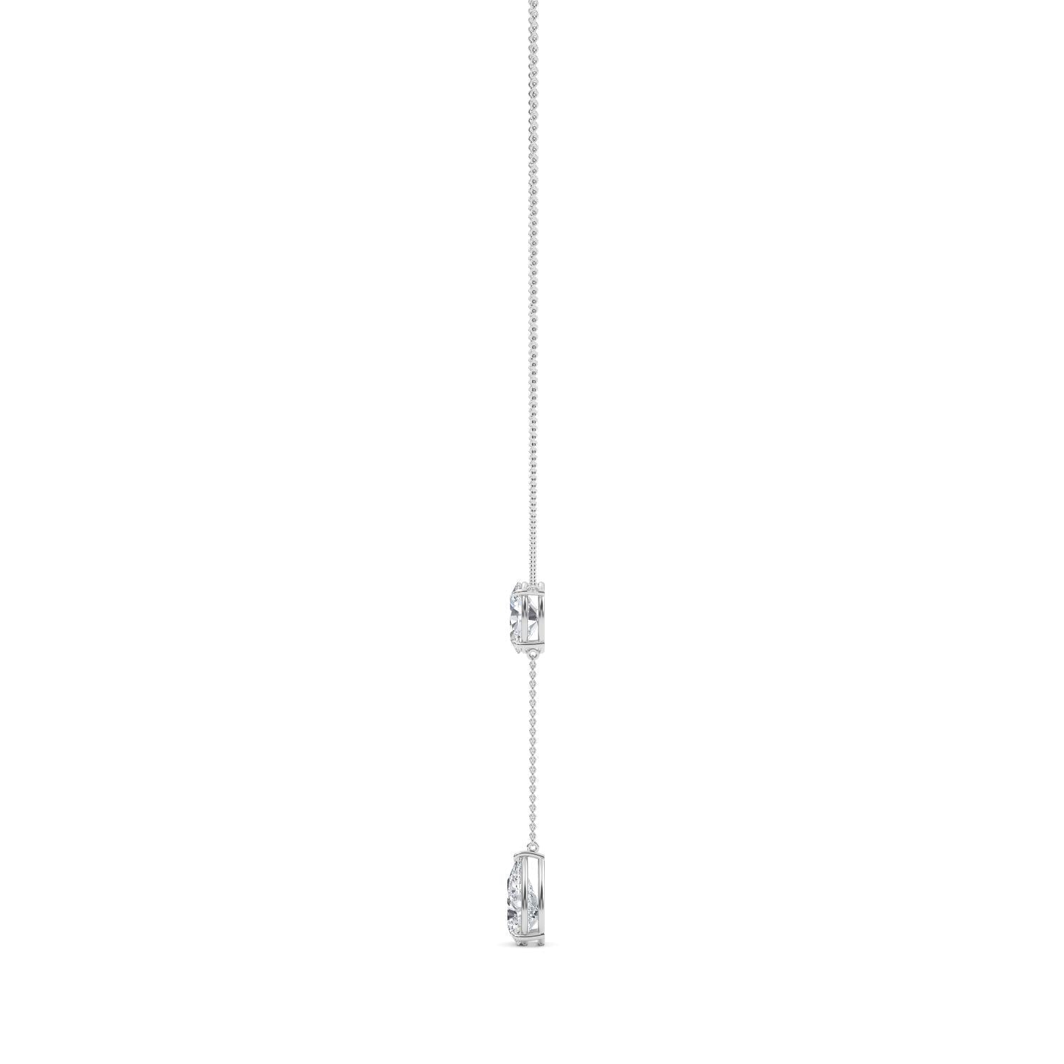 5.10ct Lab Diamond Tennis Necklace in 9ct Gold - white gold product image 3
