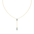 5.10ct Lab Diamond Tennis Necklace in 9ct Yellow Gold - image 1