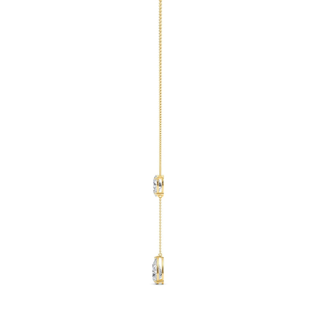 5.10ct Lab Diamond Tennis Necklace in 9ct Gold - yellow gold product image 3
