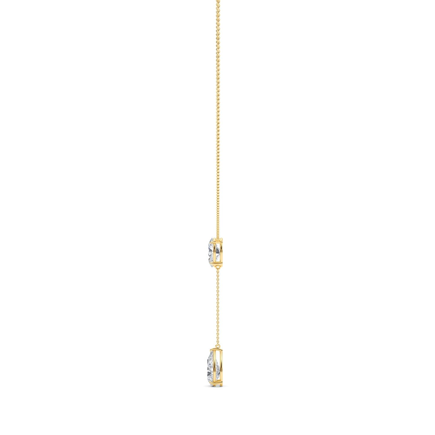 5.10ct Lab Diamond Tennis Necklace in 9ct Gold - yellow gold product image 3