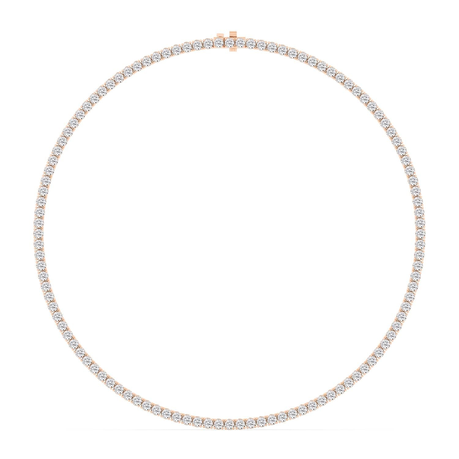 Classic Tennis Necklace - rose gold product image 1