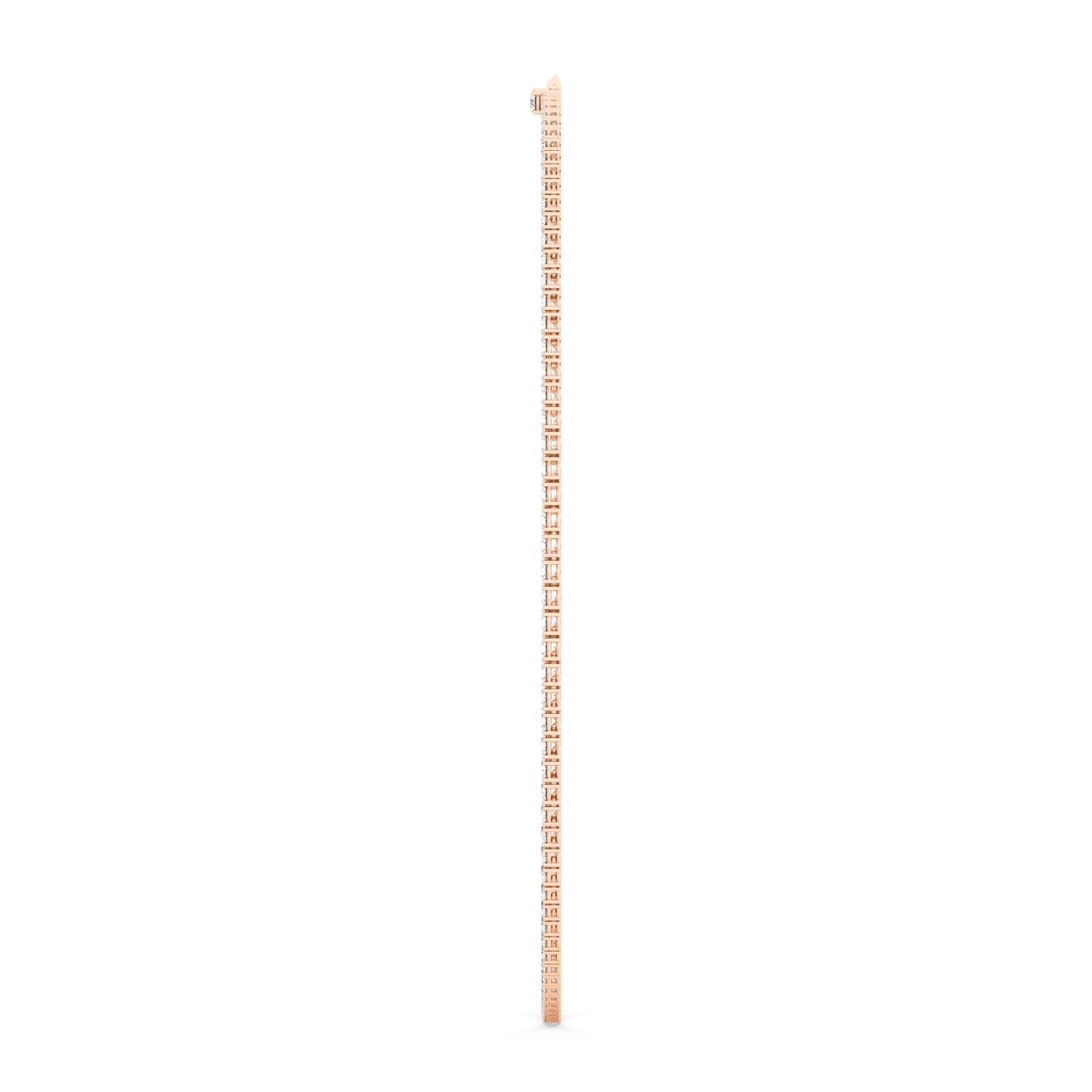 Classic Tennis Necklace - rose gold product image 4