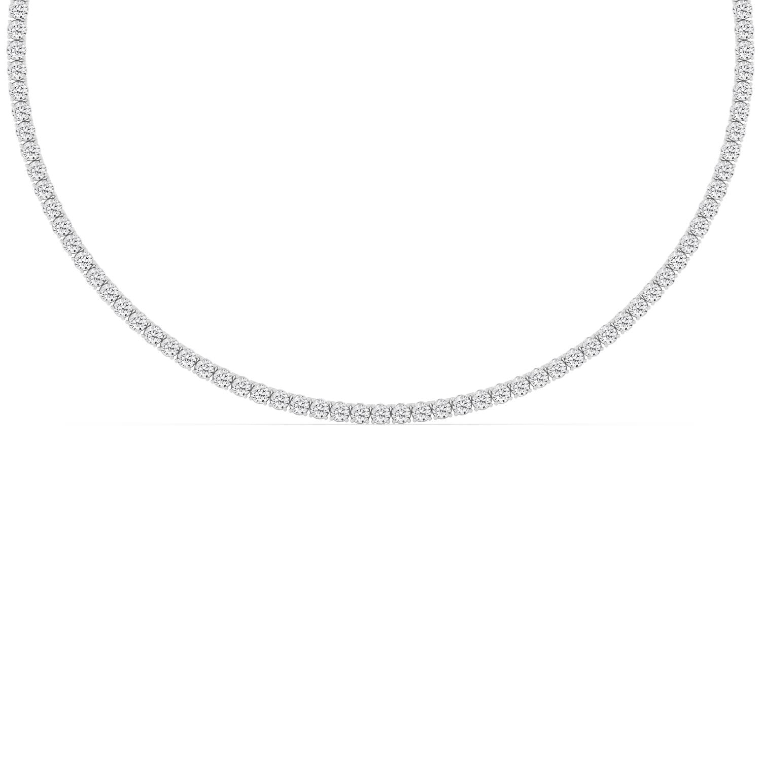 Classic Tennis Necklace - white gold product image 3