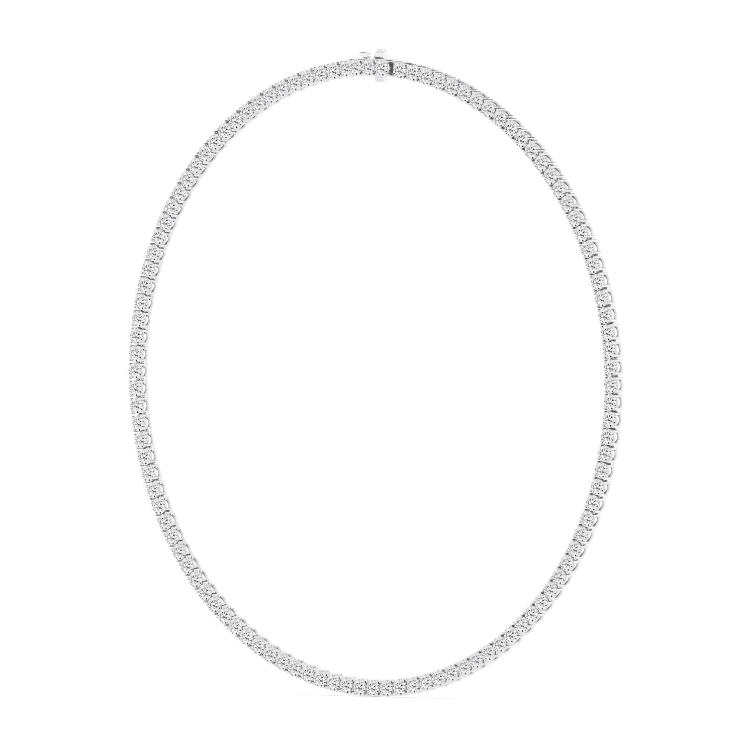 Classic Tennis Necklace - white gold product image 5
