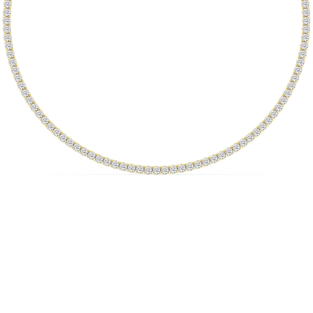 Classic Tennis Necklace - yellow gold product image 3