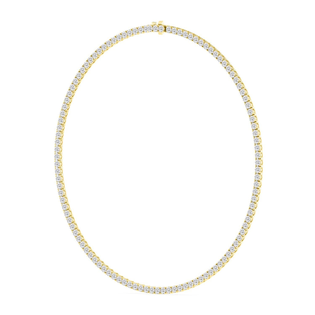 Classic Tennis Necklace - yellow gold product image 5