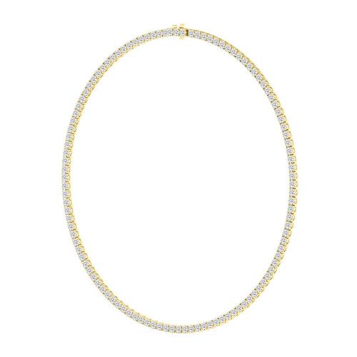 Classic Tennis Necklace - yellow gold product image 5