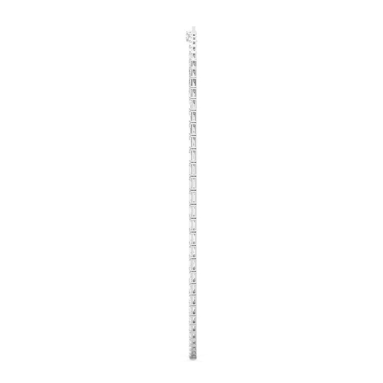 25.70ct Emerald Lab Diamond Tennis Necklace - W jewellery-only view 6
