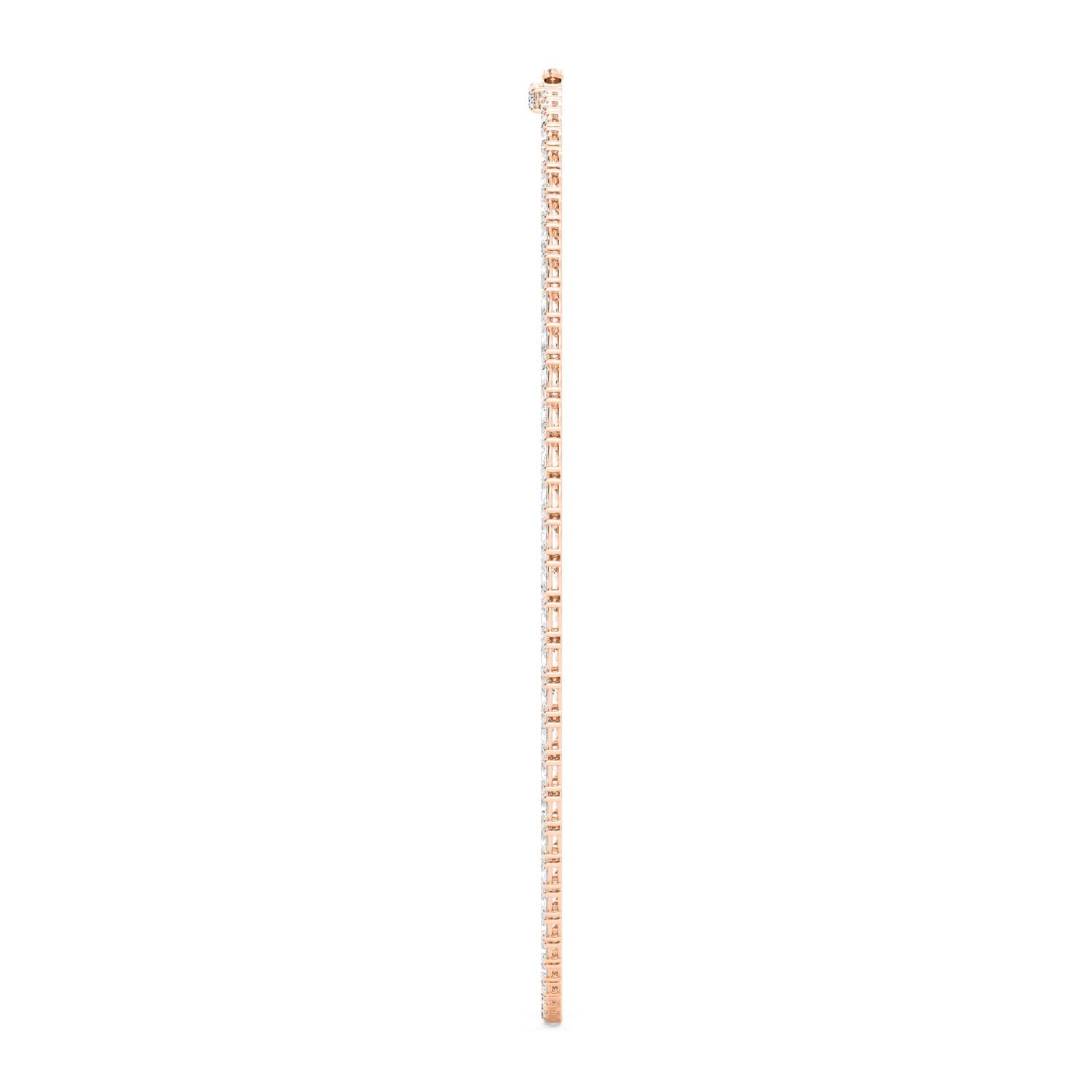 OVAL TENNIS NECKLACE - rose gold product image 4