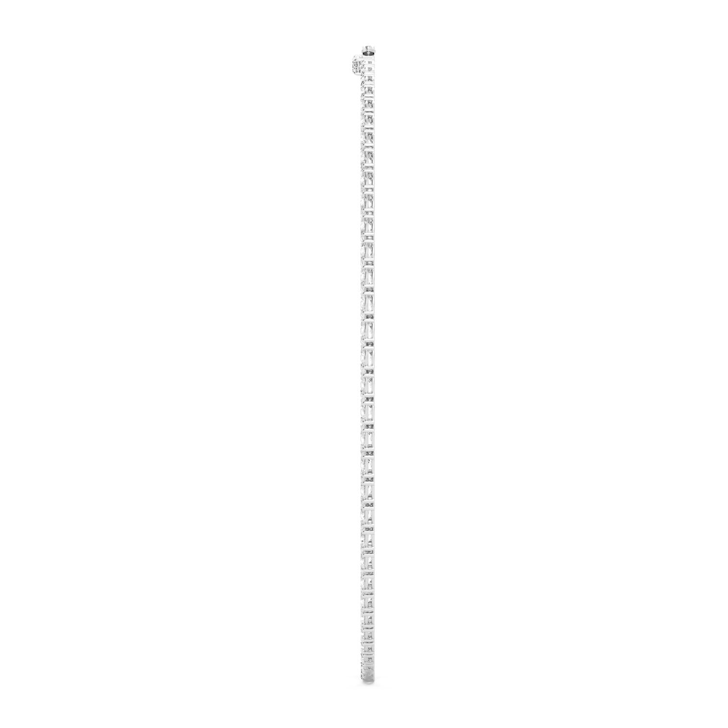 OVAL TENNIS NECKLACE - white gold product image 4