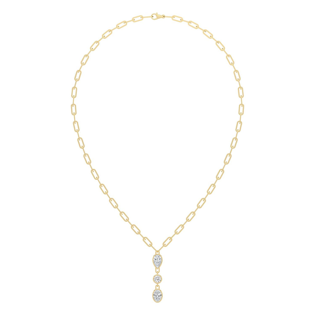2.54ct Lab Diamond Necklace in Yellow Gold - product image 1