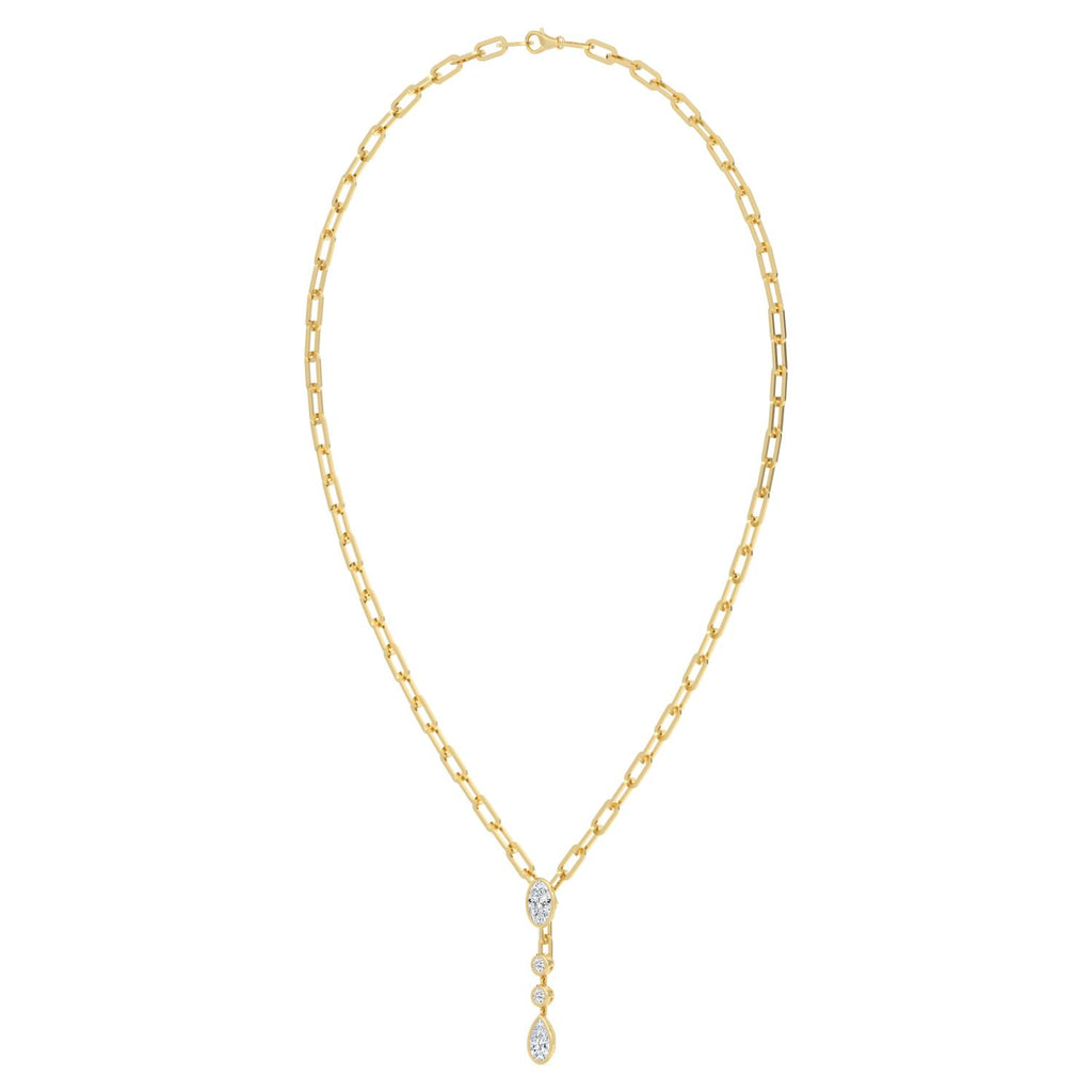 1.98ct Lab Diamond Necklace - yellow gold product image 3