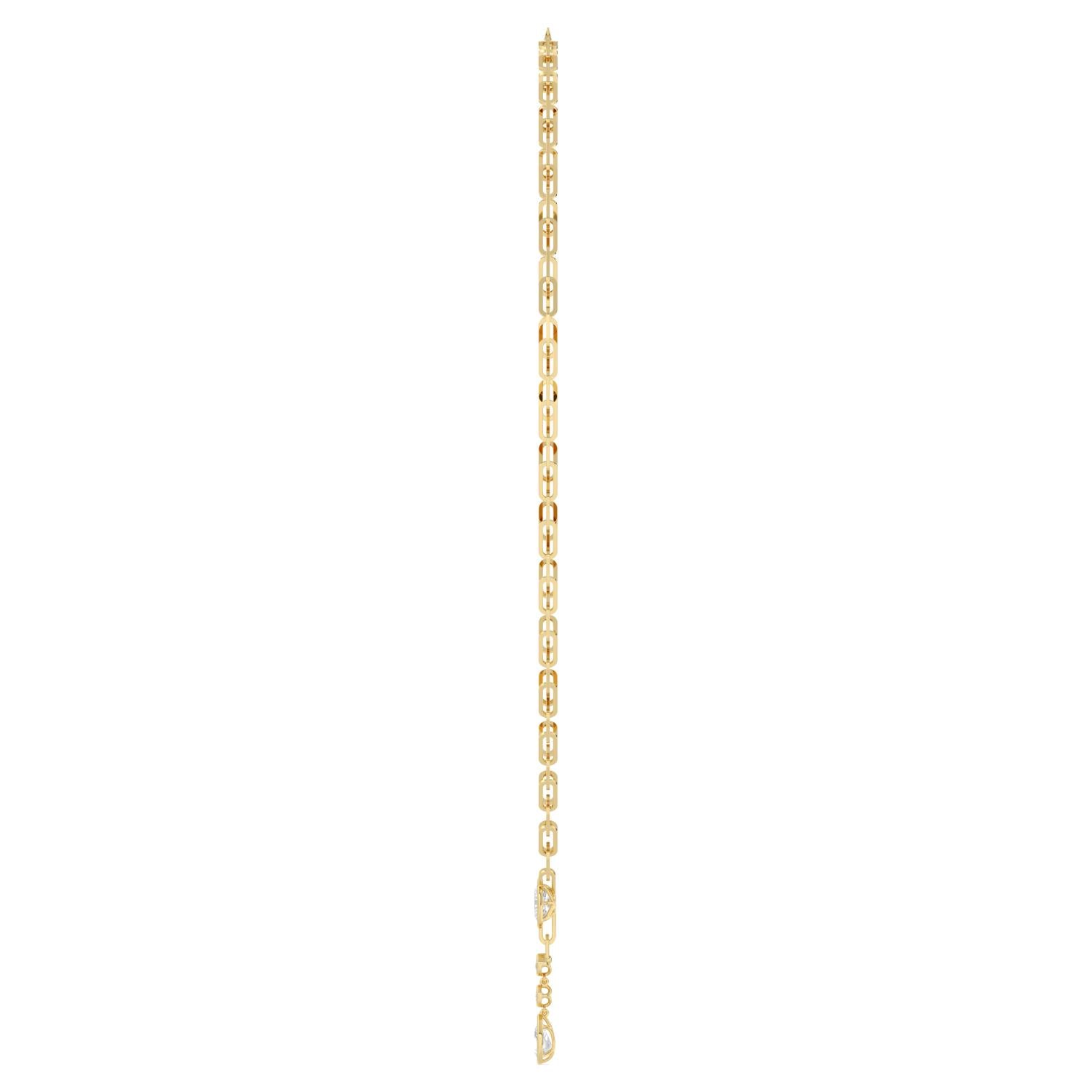 1.98ct Lab Diamond Necklace - yellow gold product image 5