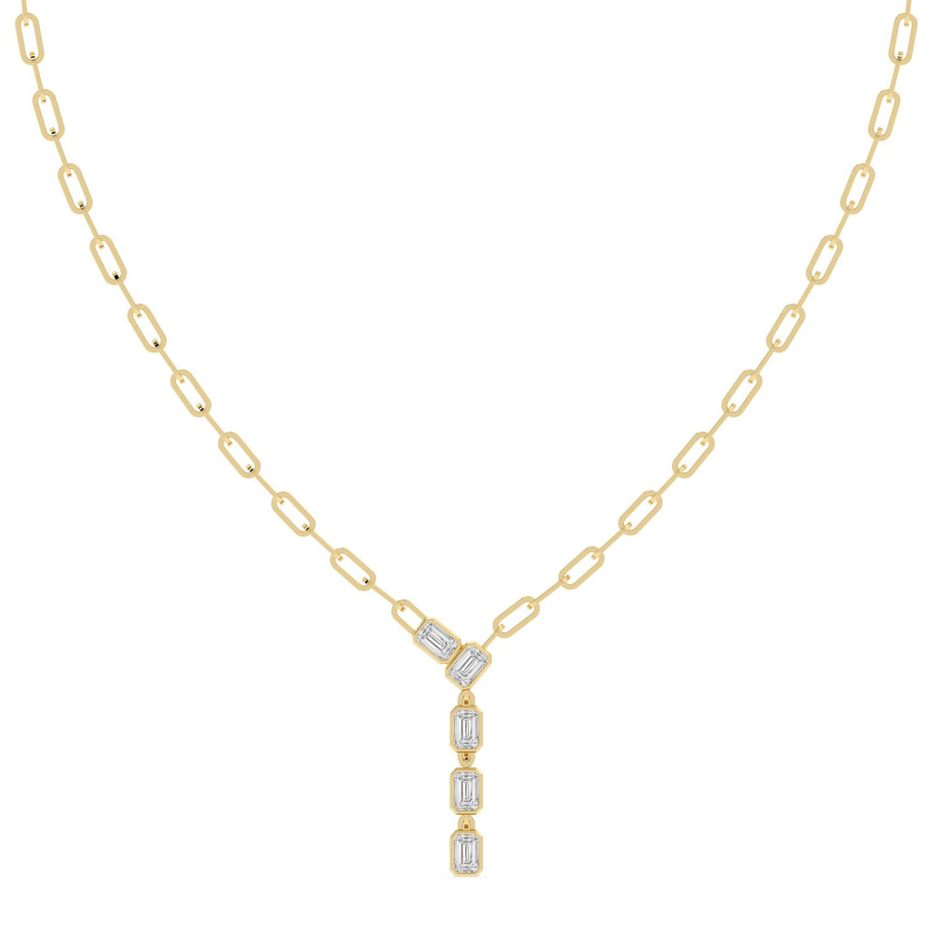 2.70ct Lab Diamond Necklace - yellow gold product image 5