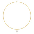 2.00ct Oval Lab Diamond Necklace - Y jewellery-only view 1