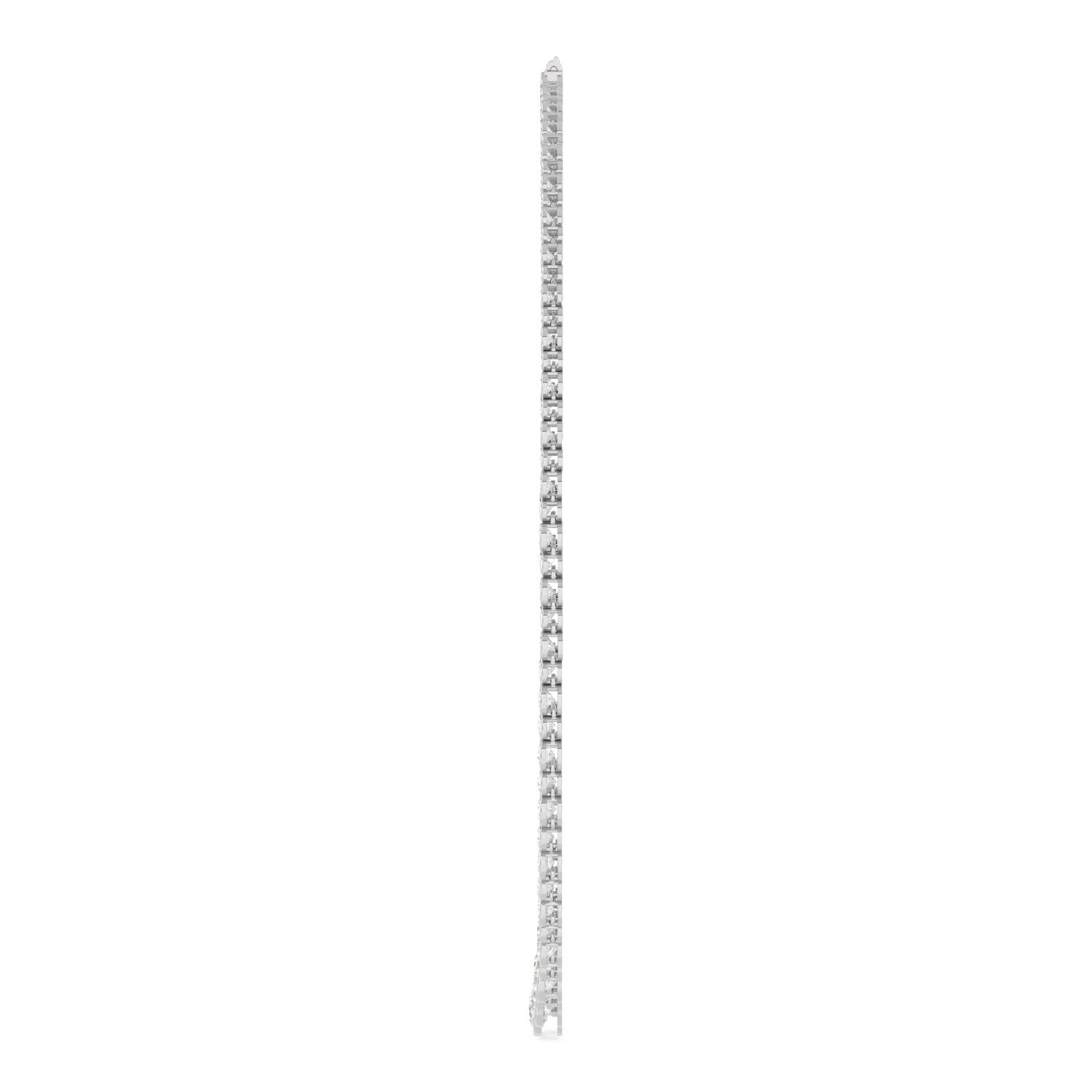 17.50ct Lab Diamond Tennis Necklace in 9ct Gold - white gold product image 5