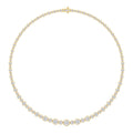 17.50ct Lab Diamond Tennis Necklace in 9ct Yellow Gold - image 1