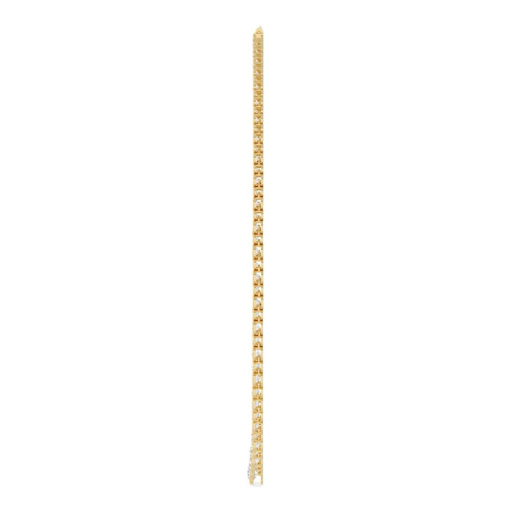 17.50ct Lab Diamond Tennis Necklace in 9ct Gold - yellow gold product image 5