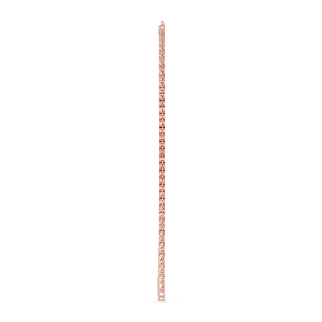19.26ct Lab Diamond Tennis Necklace in 9ct Gold - rose gold product image 5