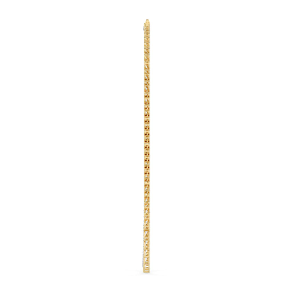 19.26ct Lab Diamond Tennis Necklace in 9ct Gold - yellow gold product image 5
