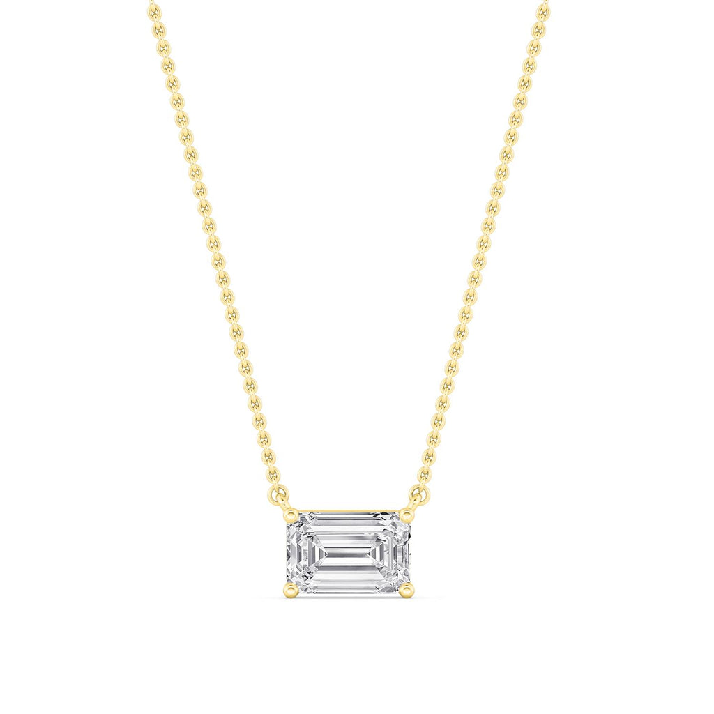 Sienna Emerald Diamond Pendant in 9K Yellow Gold - product image 1
