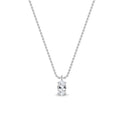 1.00ct Oval Lab Diamond Pendant - image 1