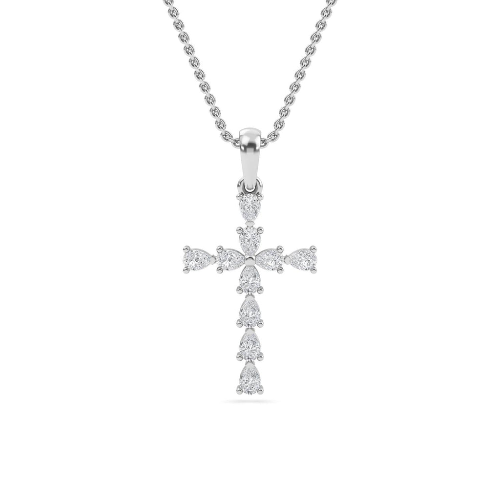 Belle Diamond Pendant in 9K White Gold - product image 2