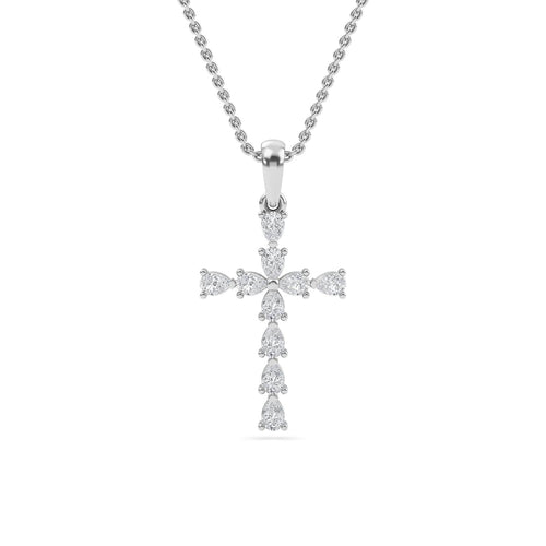 Belle Diamond Pendant in 9K White Gold - product image 2