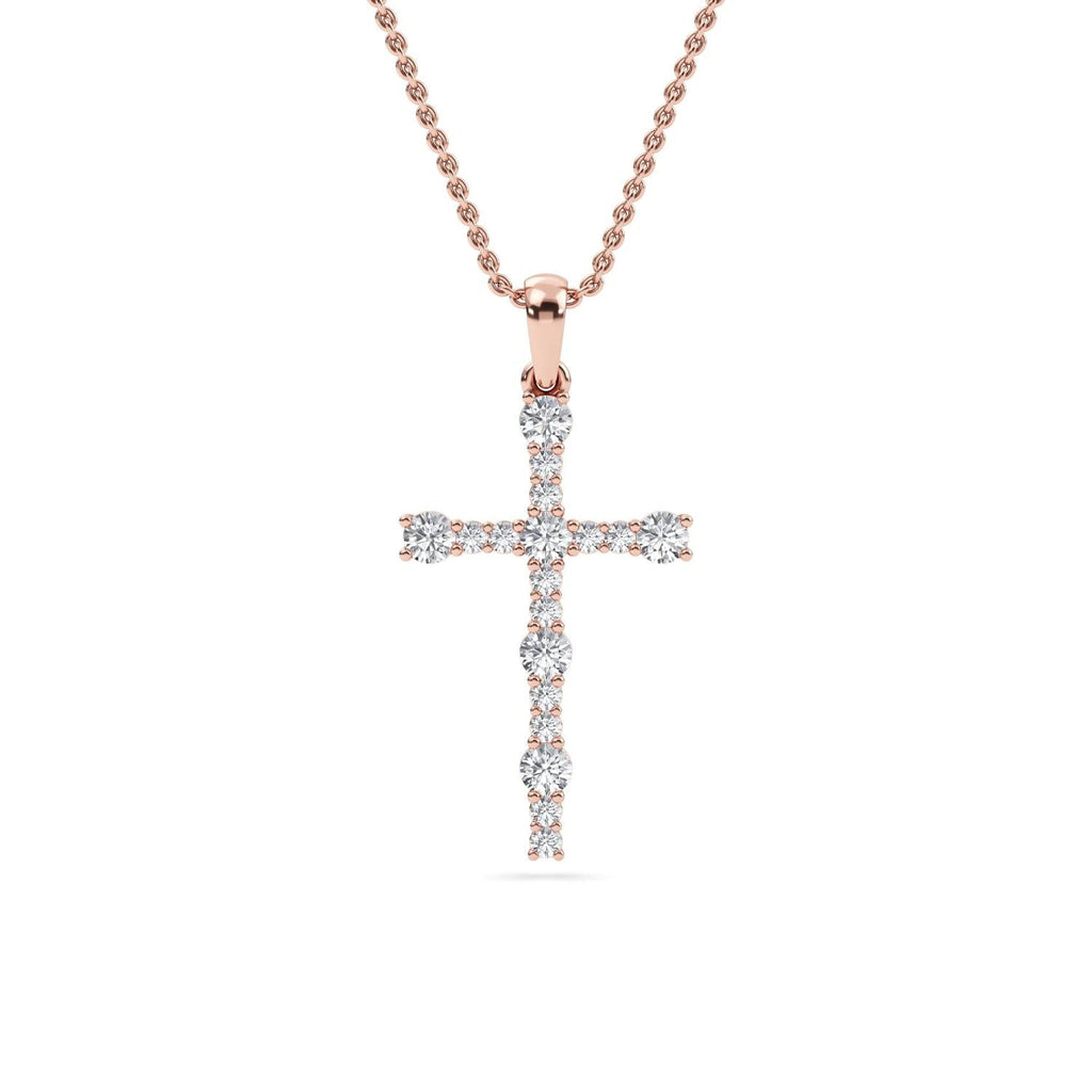 Florence Diamond Pendant in 9K Rose Gold - product image 3