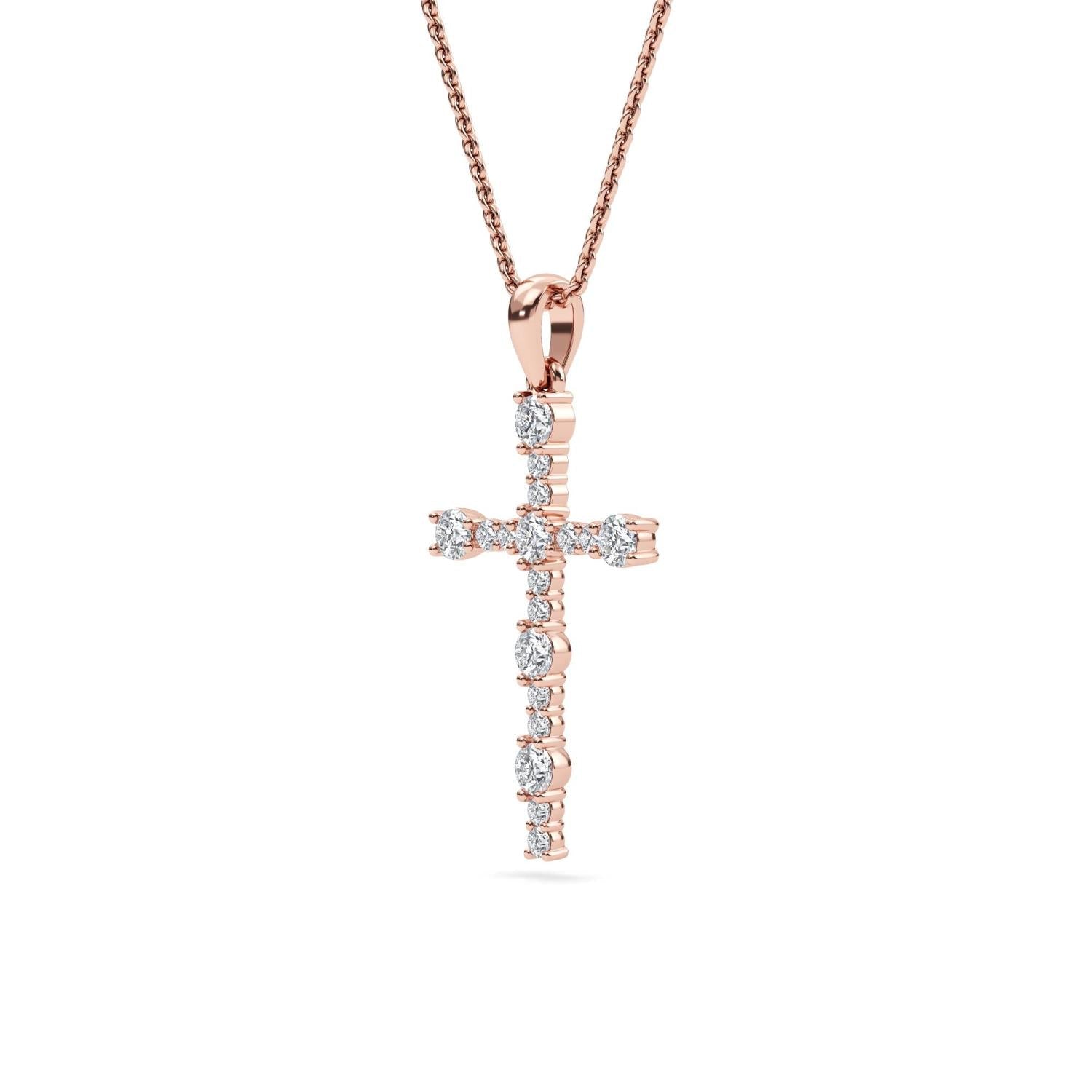 Florence Diamond Pendant - rose gold product image 4