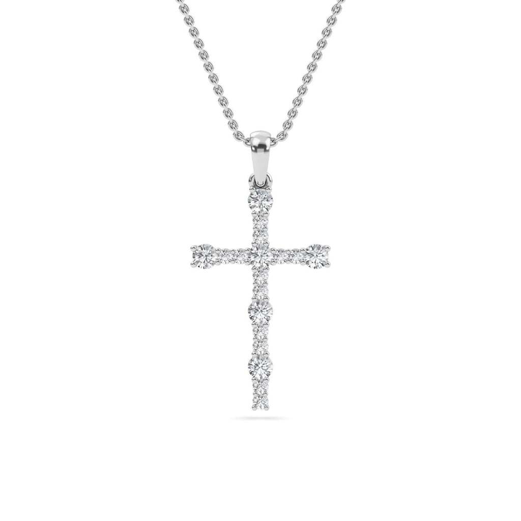 Florence Diamond Pendant in 9K White Gold - product image 2