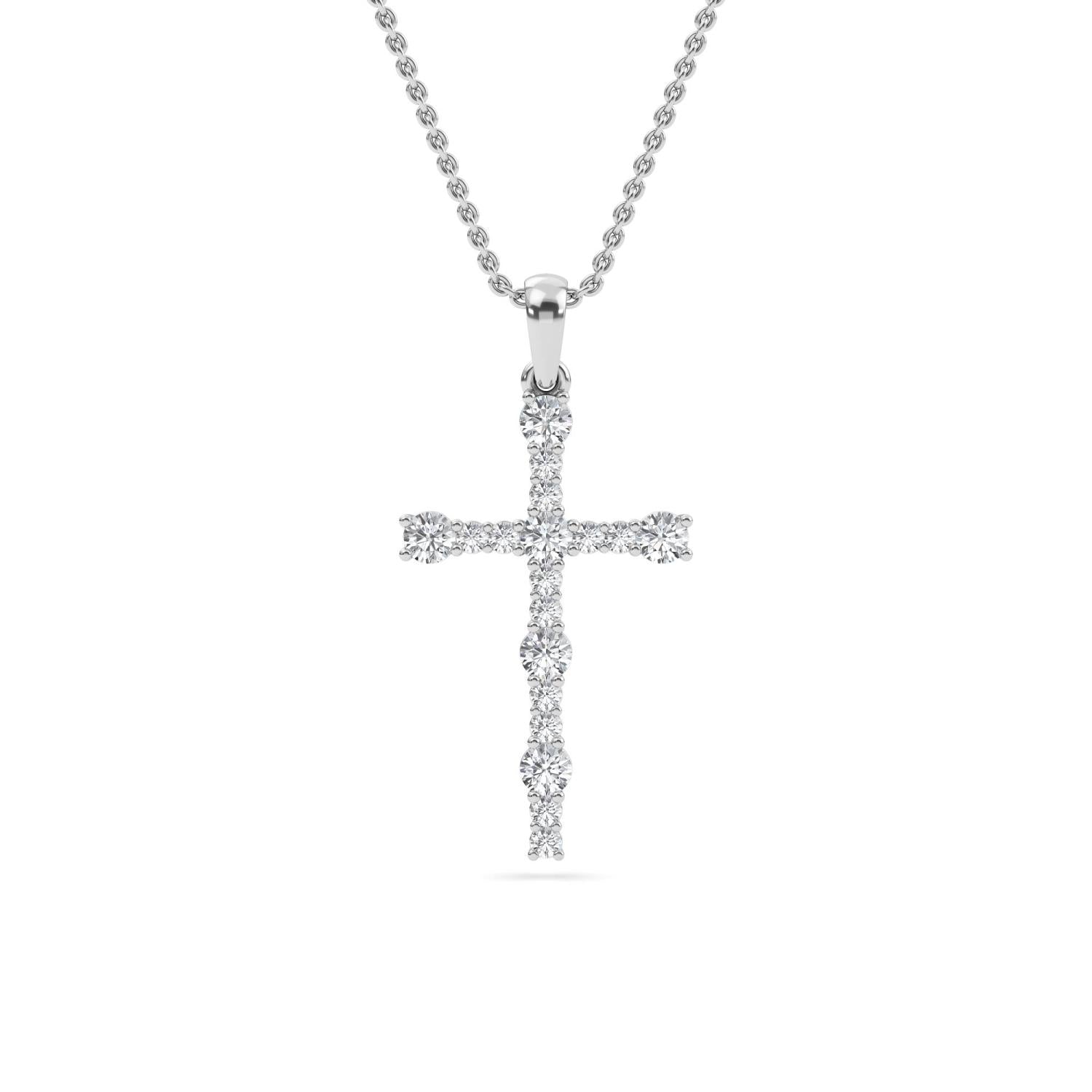 Florence Diamond Pendant in 9K White Gold - product image 2