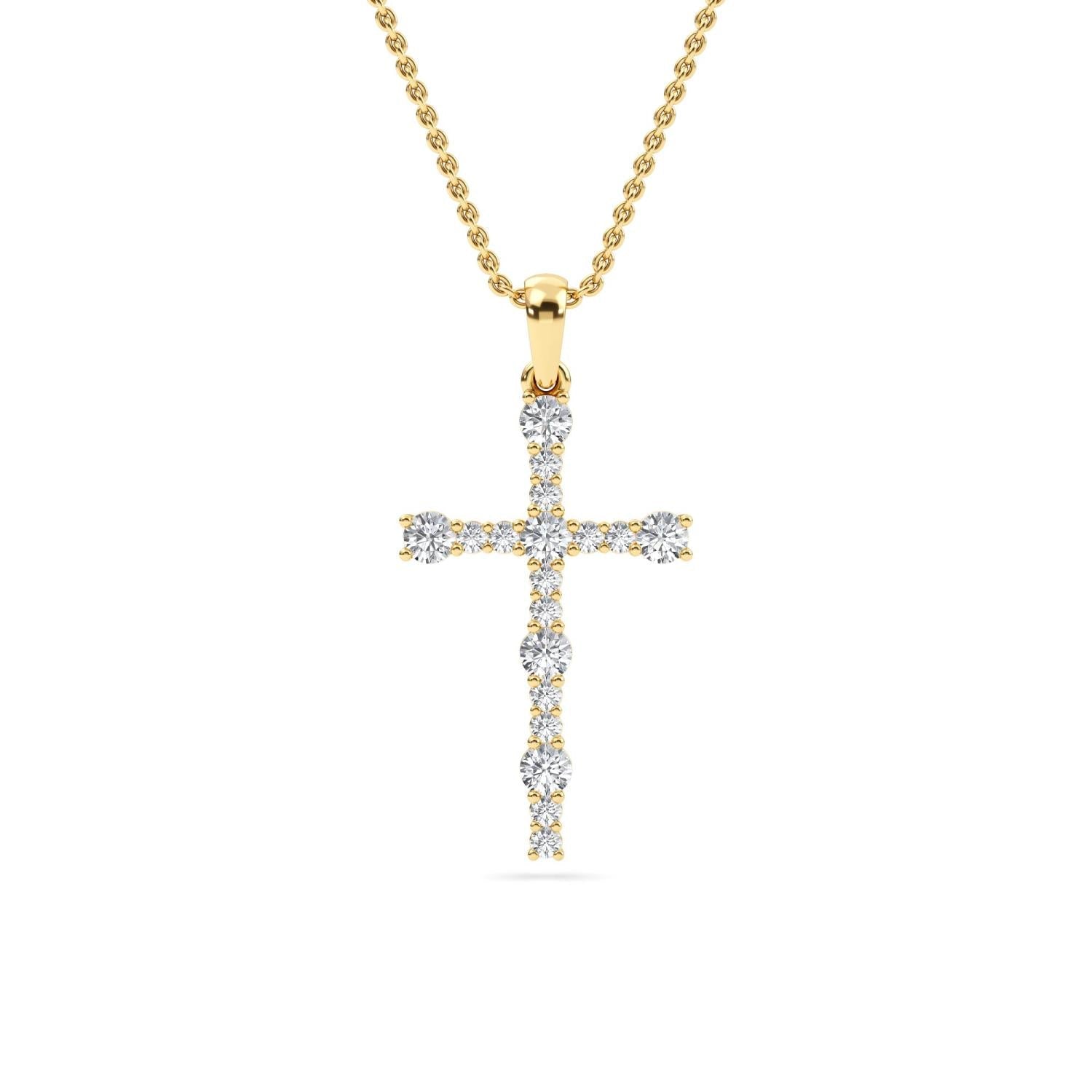 Florence Diamond Pendant in 9K Yellow Gold - product image 1