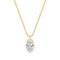 2.00ct Marquise Lab Diamond Pendant in 9ct Yellow Gold - product image 1