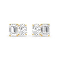 Eden Emerald Oval Diamond Studs in 9K Yellow Gold - product image 1