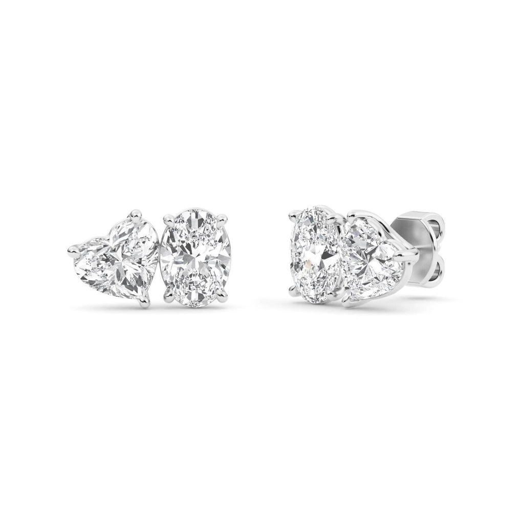 2.77ct Oval&Hearts - white gold - side/angle view