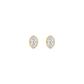 1.41ct Oval Lab Diamond Stud Earrings in 9ct Yellow Gold - product image 1