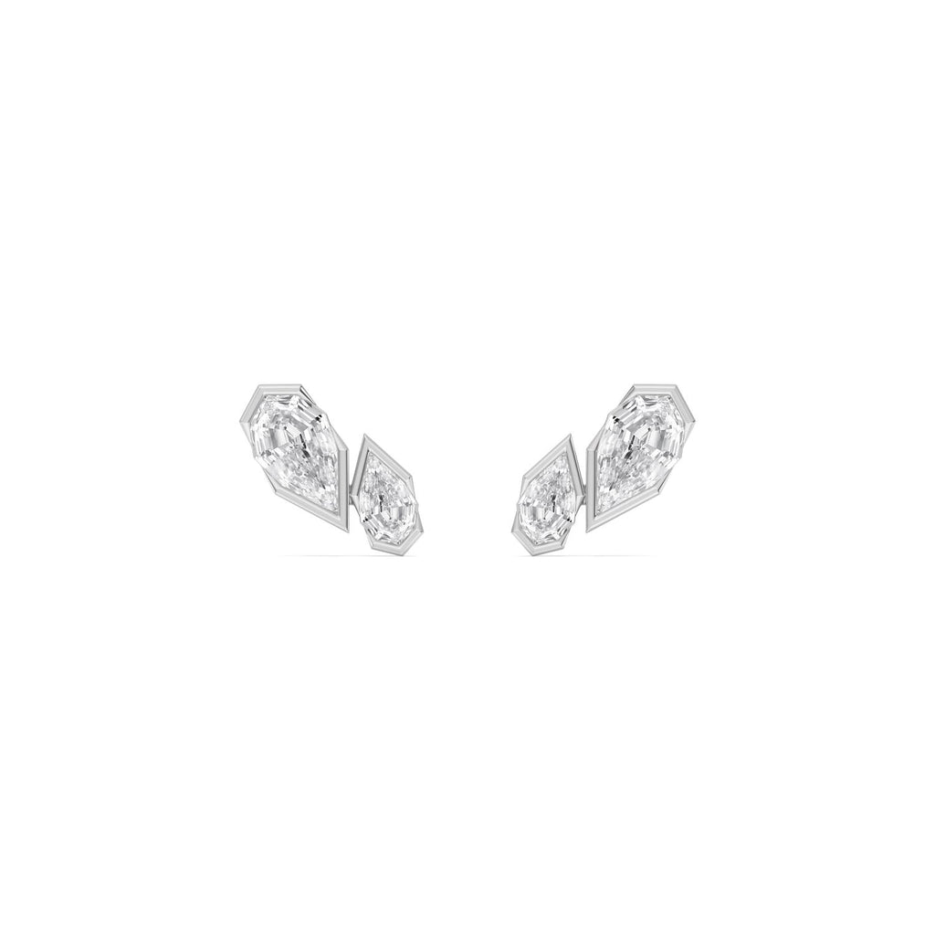 1.83ct Pear Lab Diamond Stud Earrings in 9ct Gold - white gold product image 1